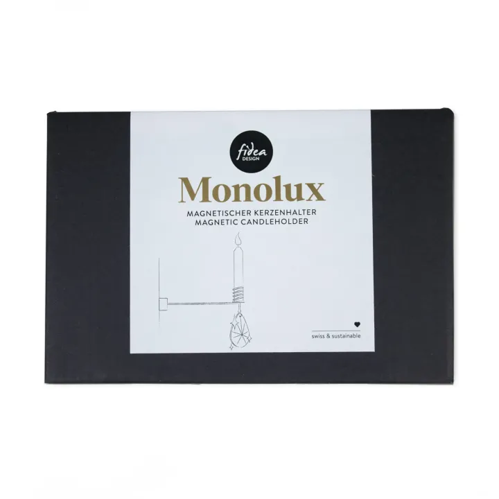 Magnetischer Kerzenhalter Monolux 1 - Kerzenständer mit Glaskristall