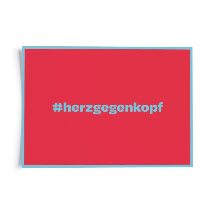 Hashtag - Herz gegen Kopf