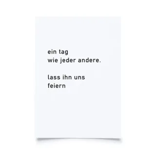 lass ihn uns feiern