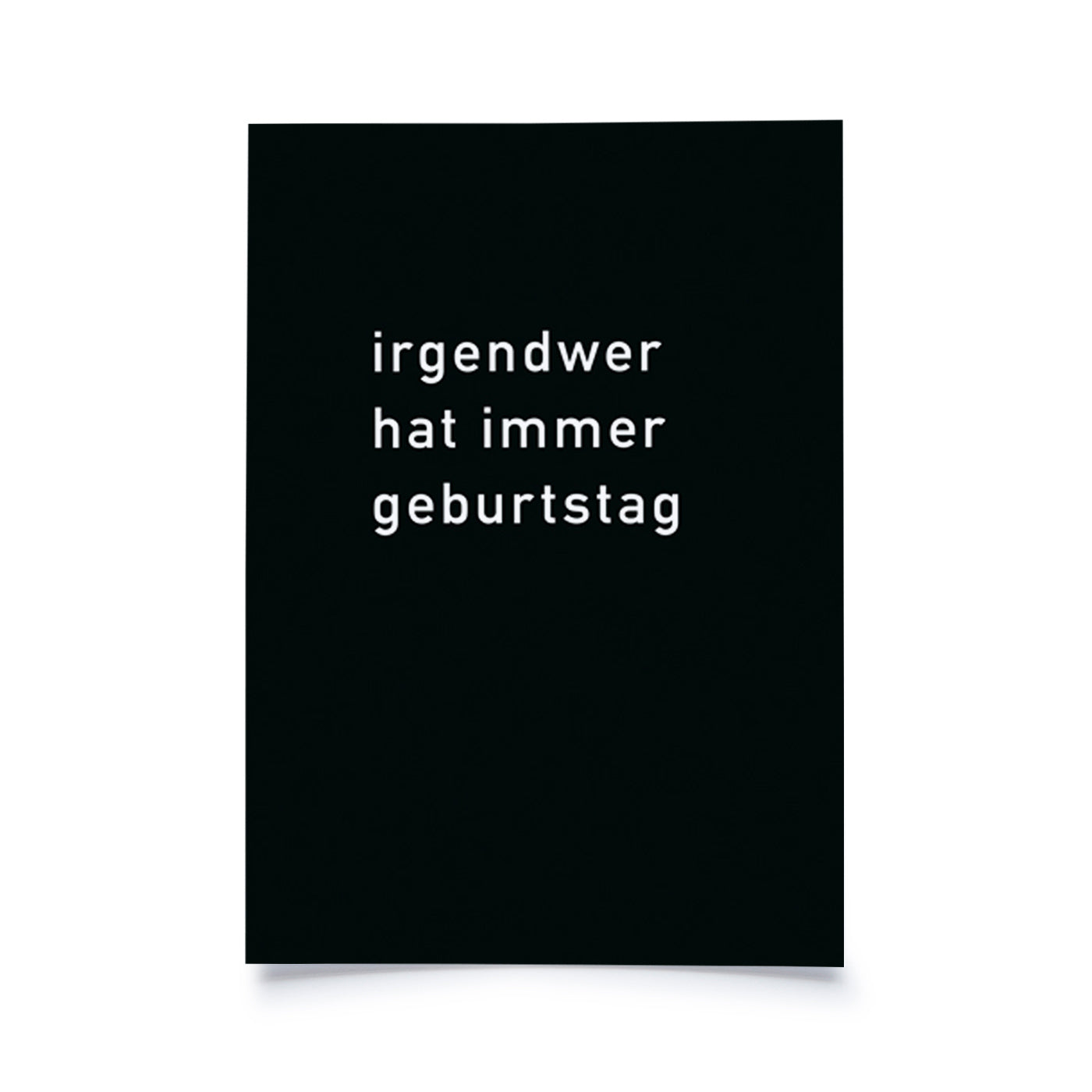 Produktbild Irgendwer hat immer Geburtstag