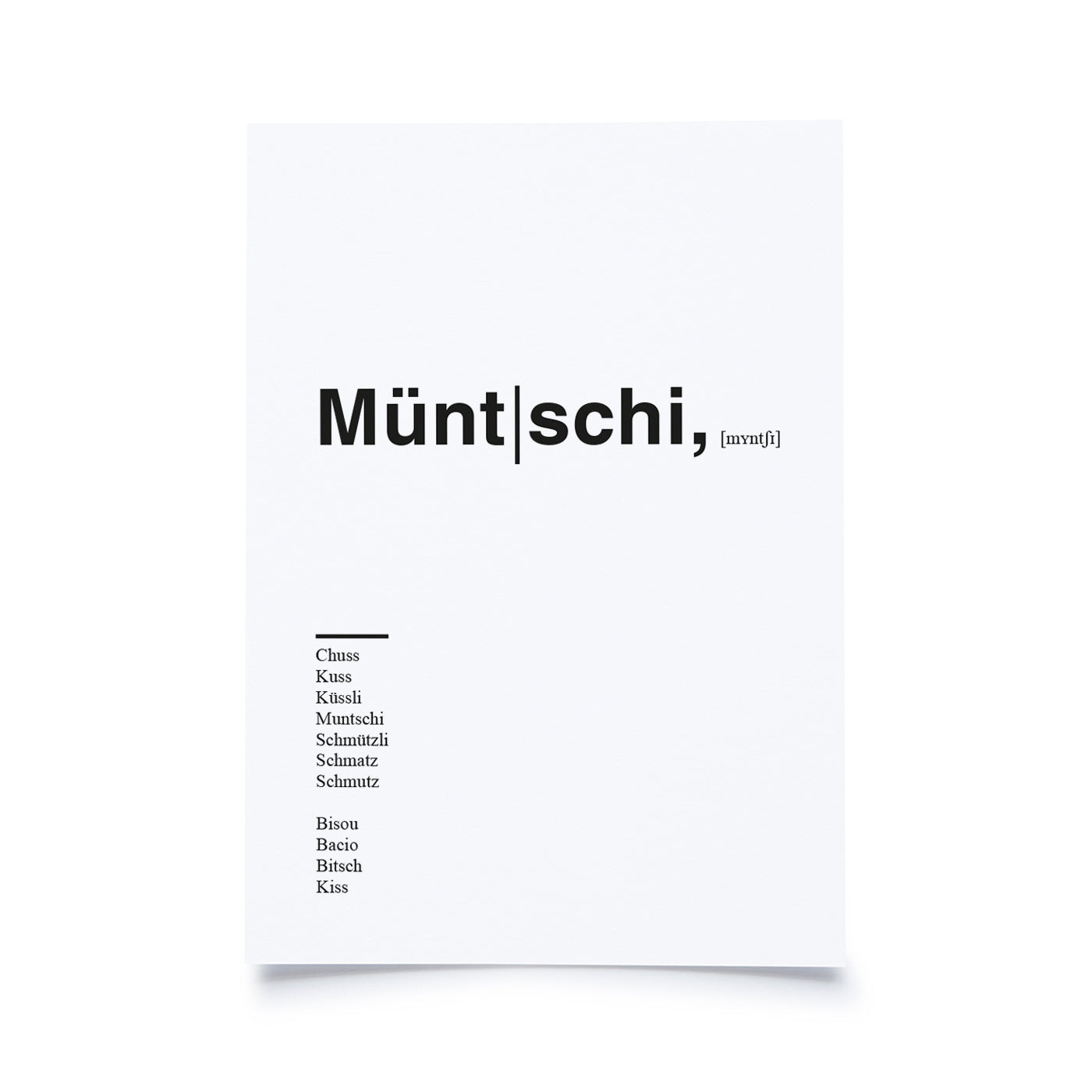 Produktbild Helvetica - Müntschi