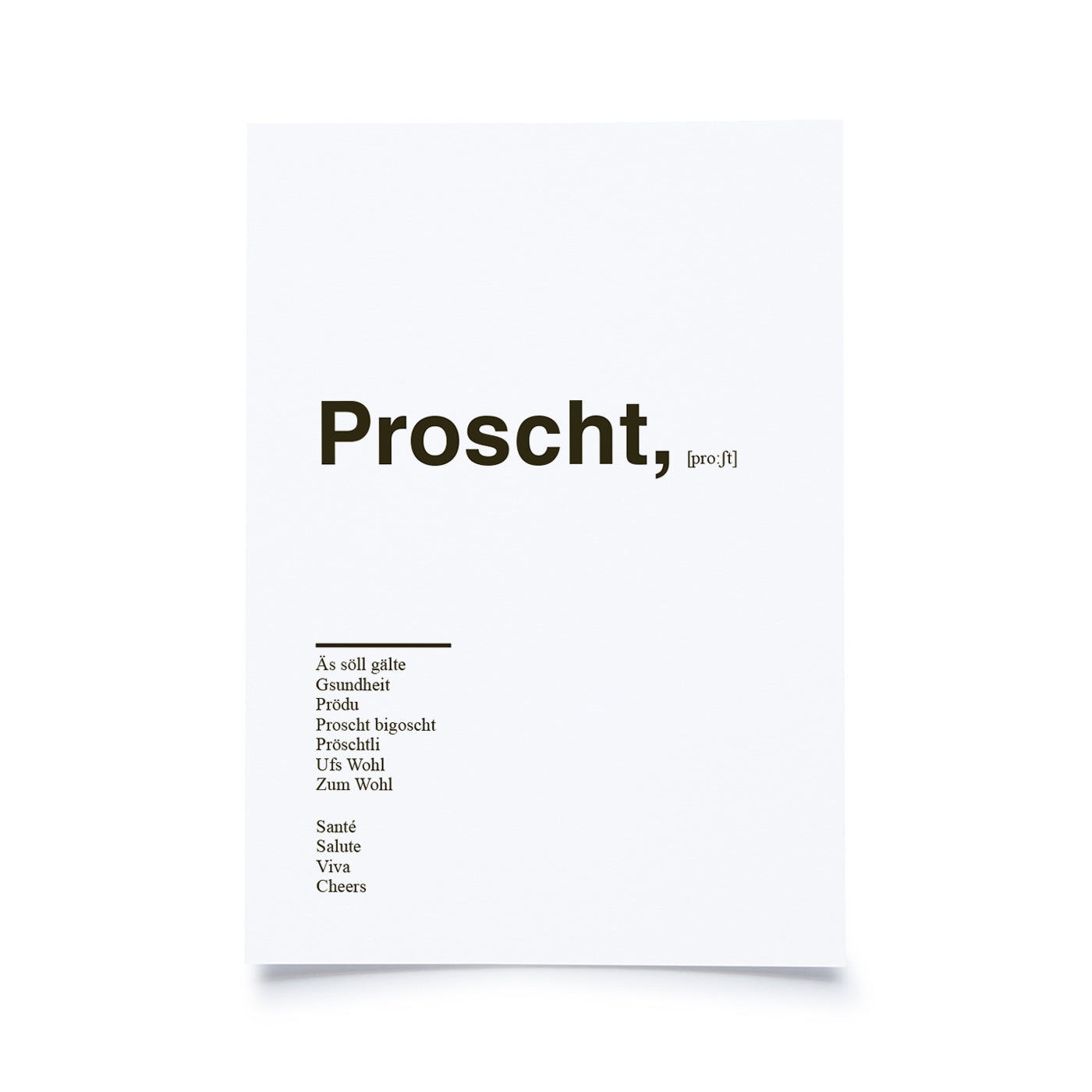 Produktbild Helvetica - Proscht