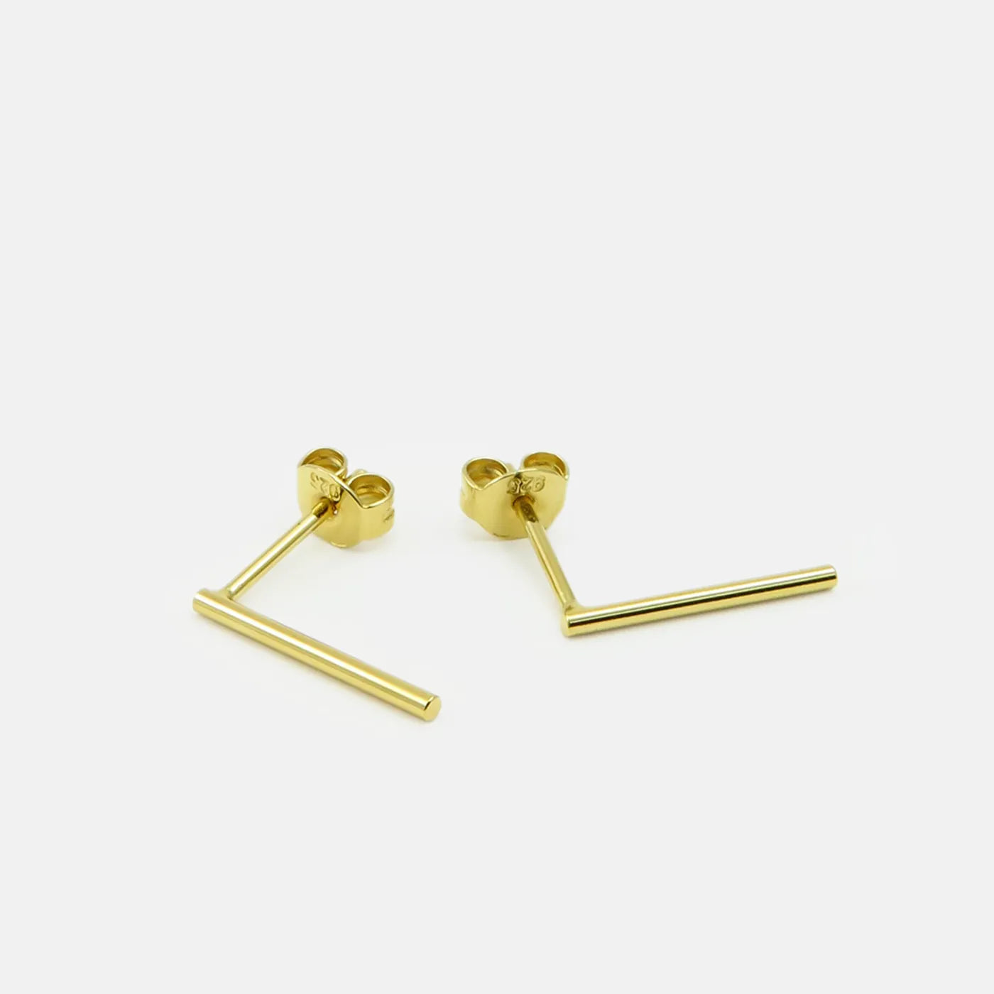 Produktbild Ohrstecker Streifen rund - gold