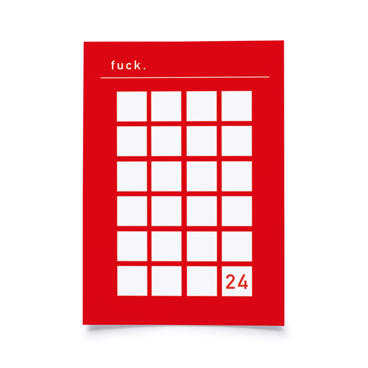 Produktbild Kalender - Fuck