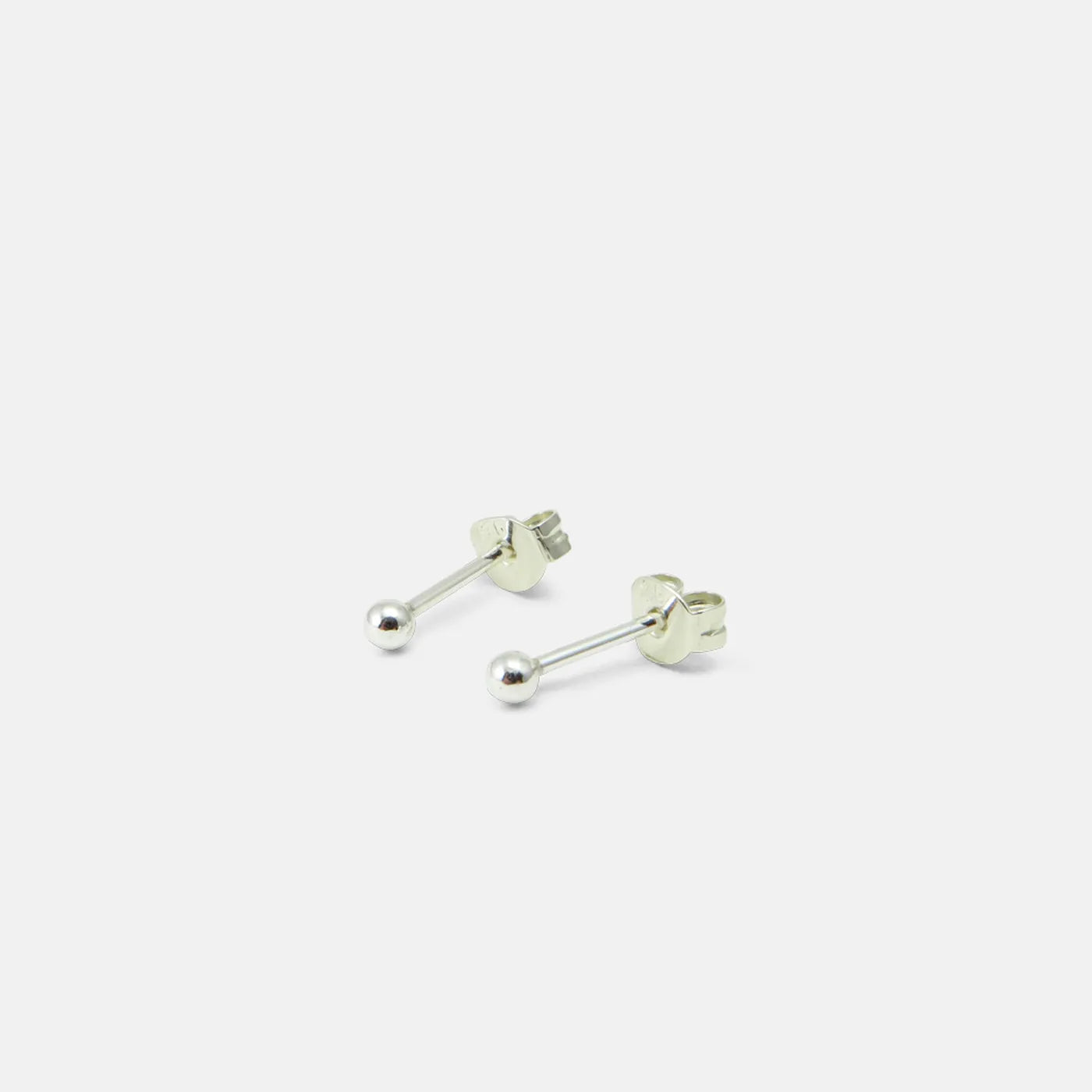 Produktbild Ohrstecker Kugel - silber