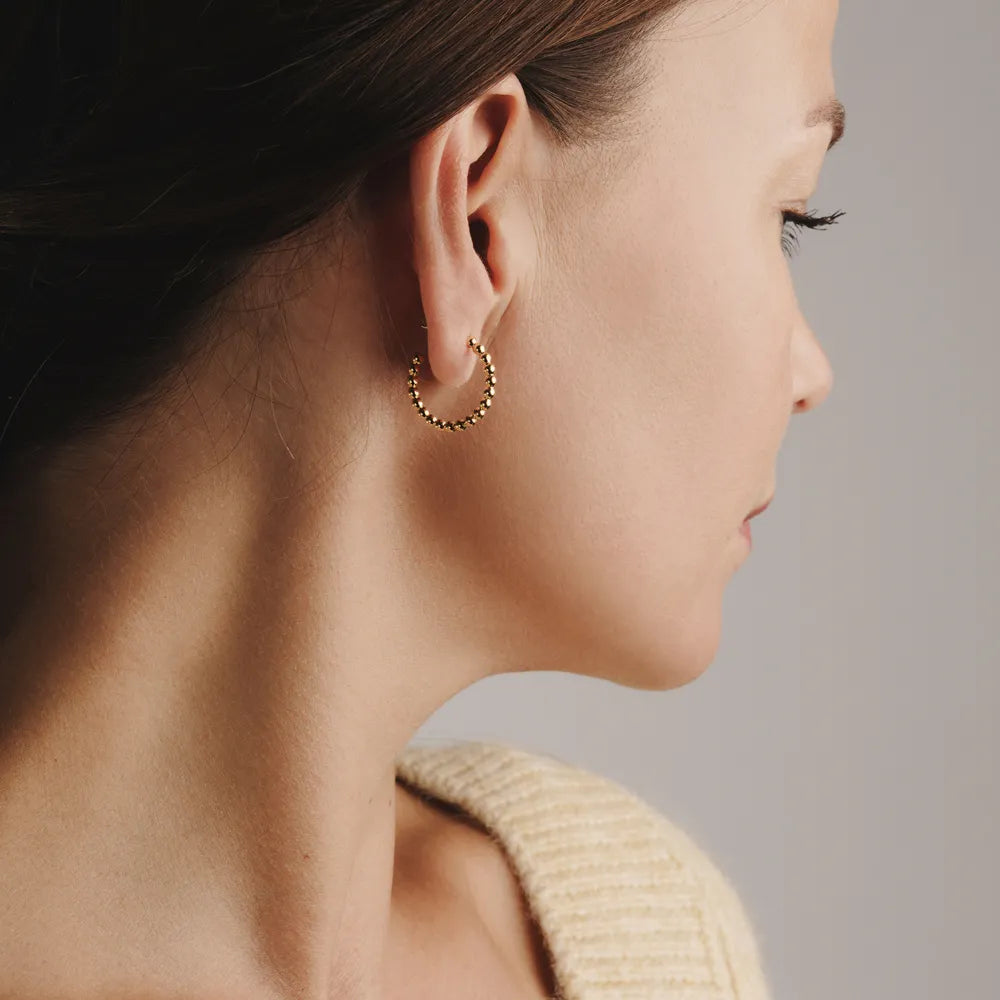 Produktbild Ohrringe Blasen-Ring - klein - gold