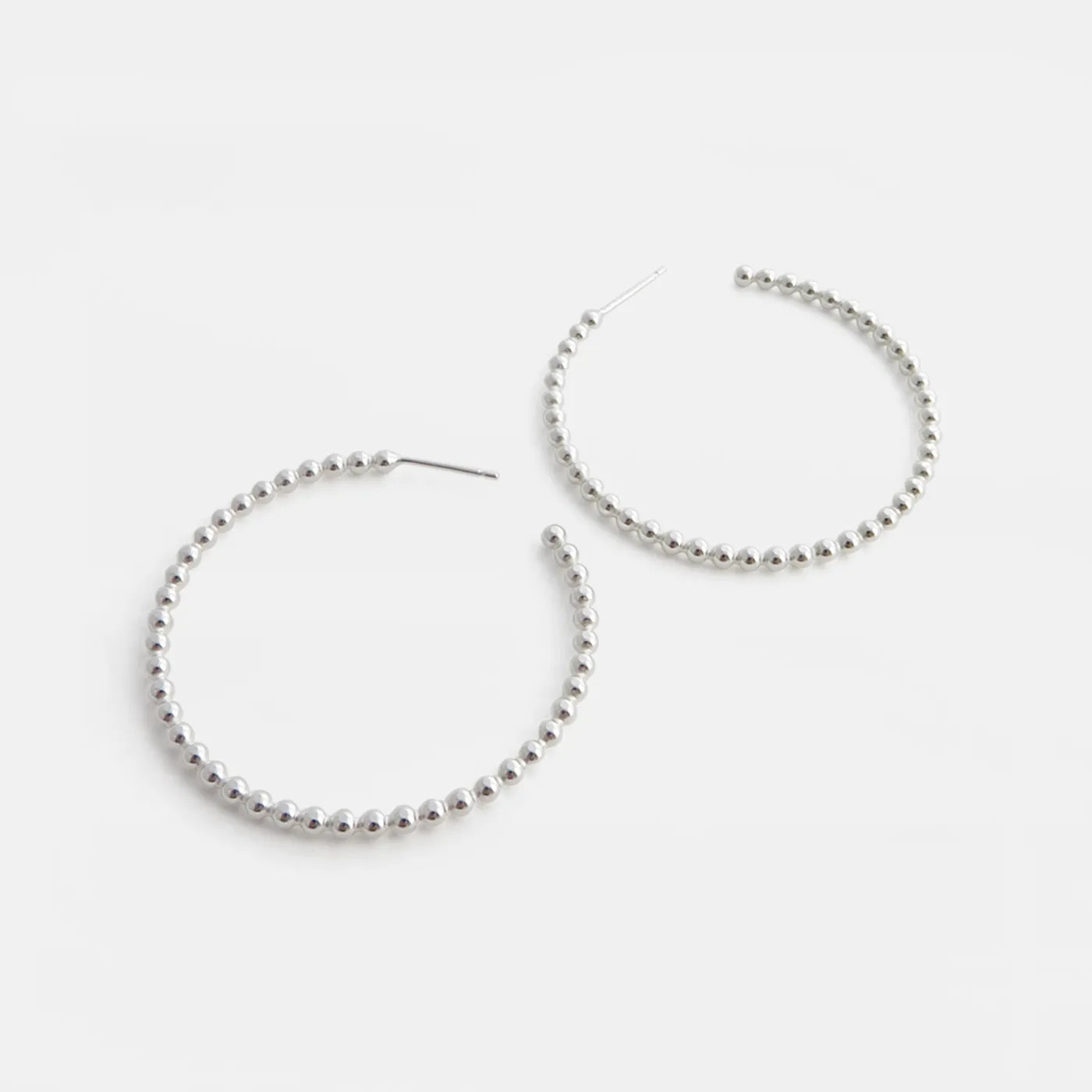 Produktbild Ohrringe Blasen-Ring - mittel - silber