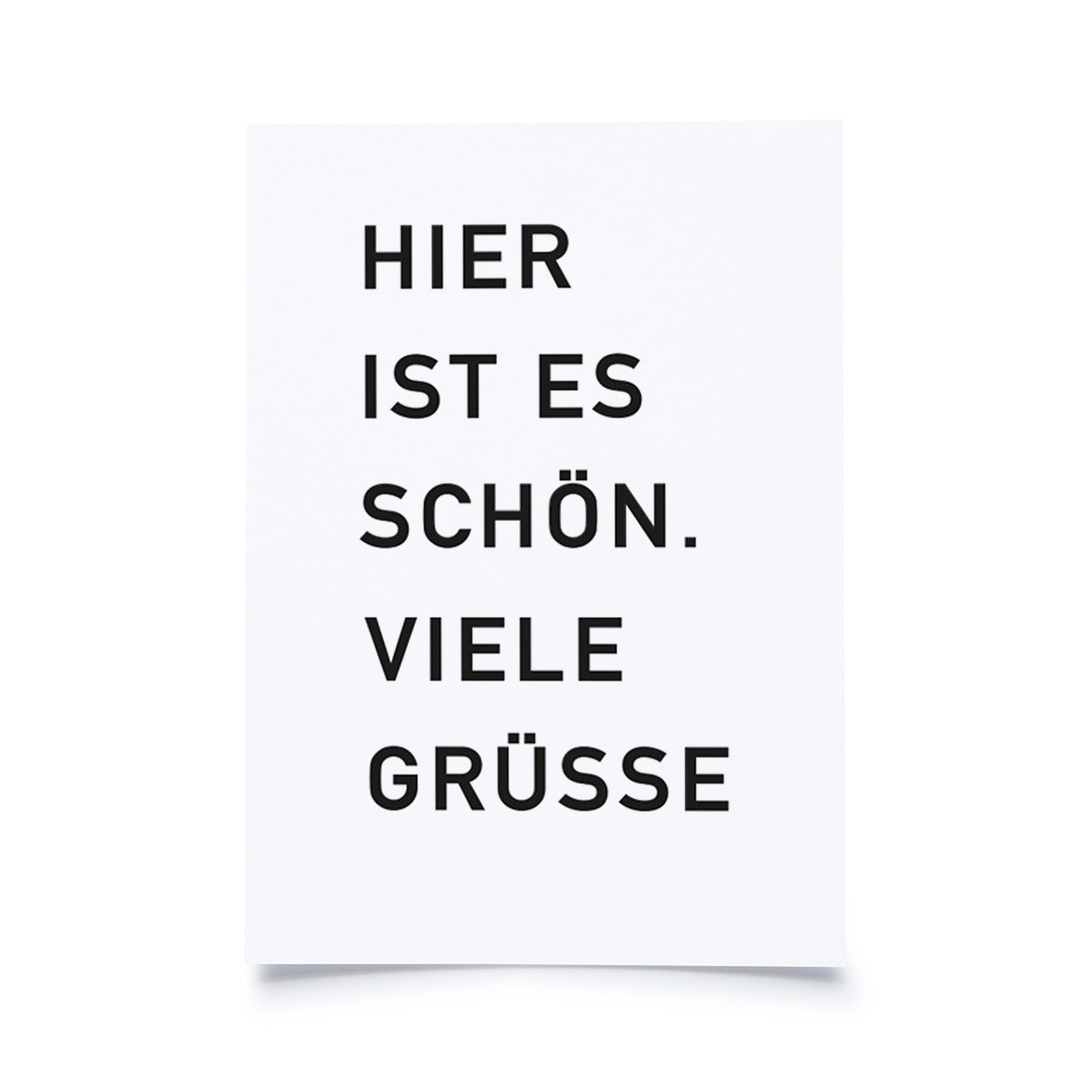 Produktbild Hier ist es schön. Viele Grüsse