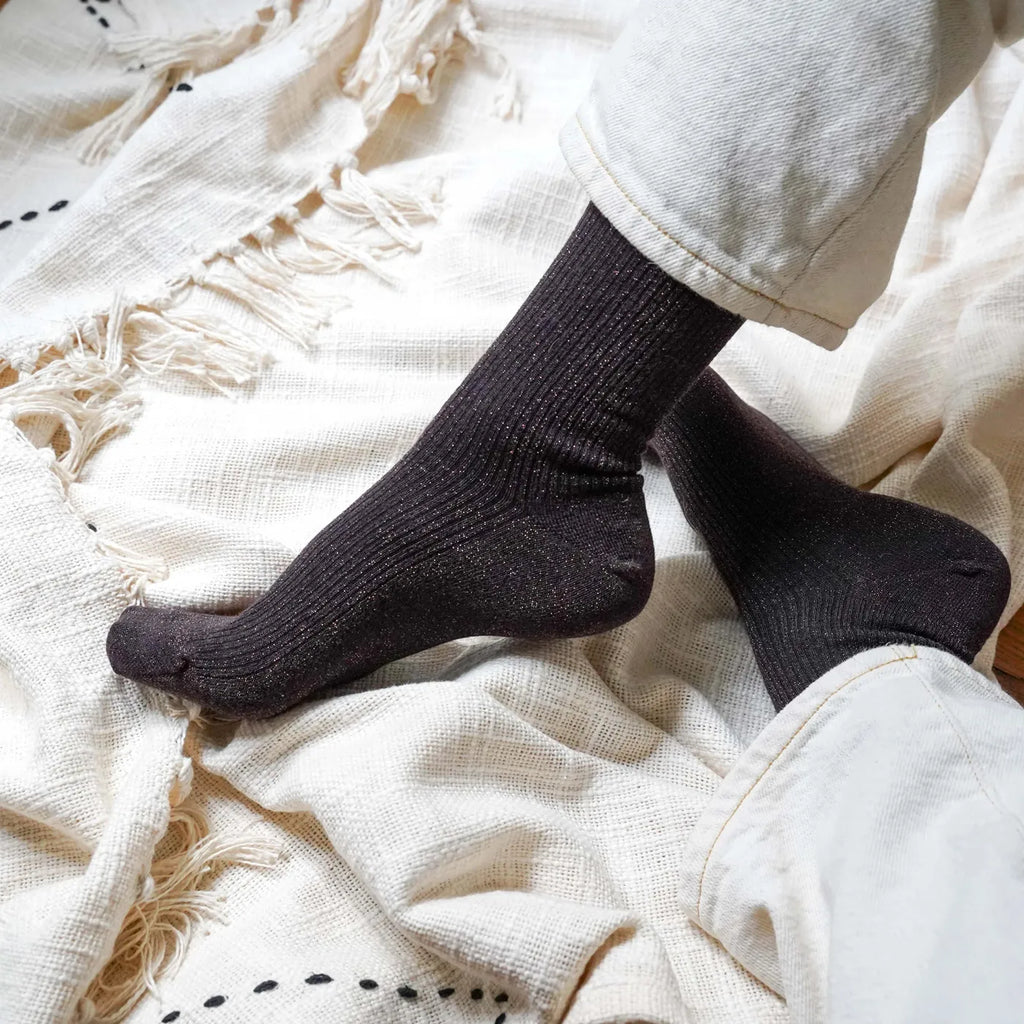 Produktbild Glitter Socks - Chocolate Dark Brown