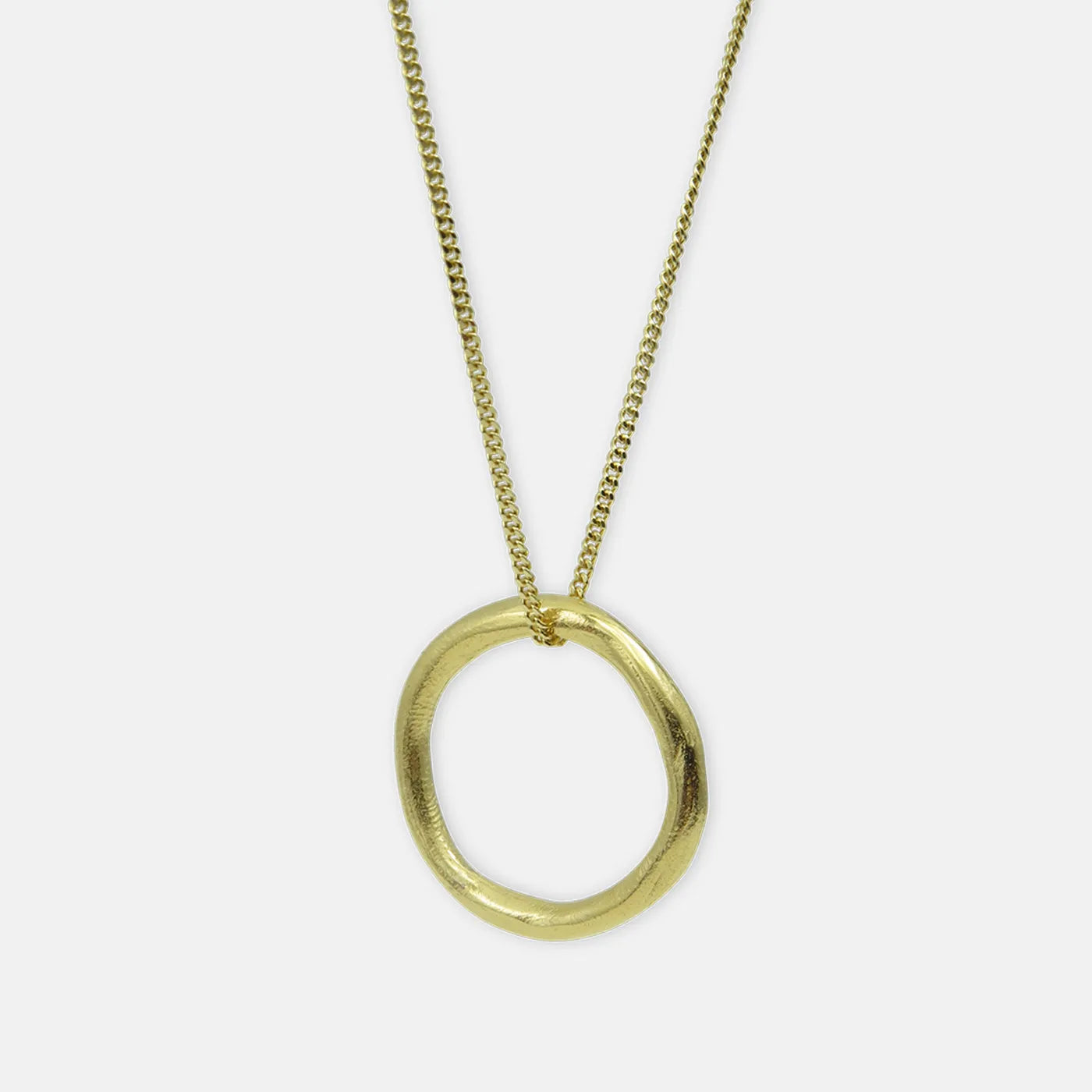 Produktbild Halskette Struktur-Ring - gold