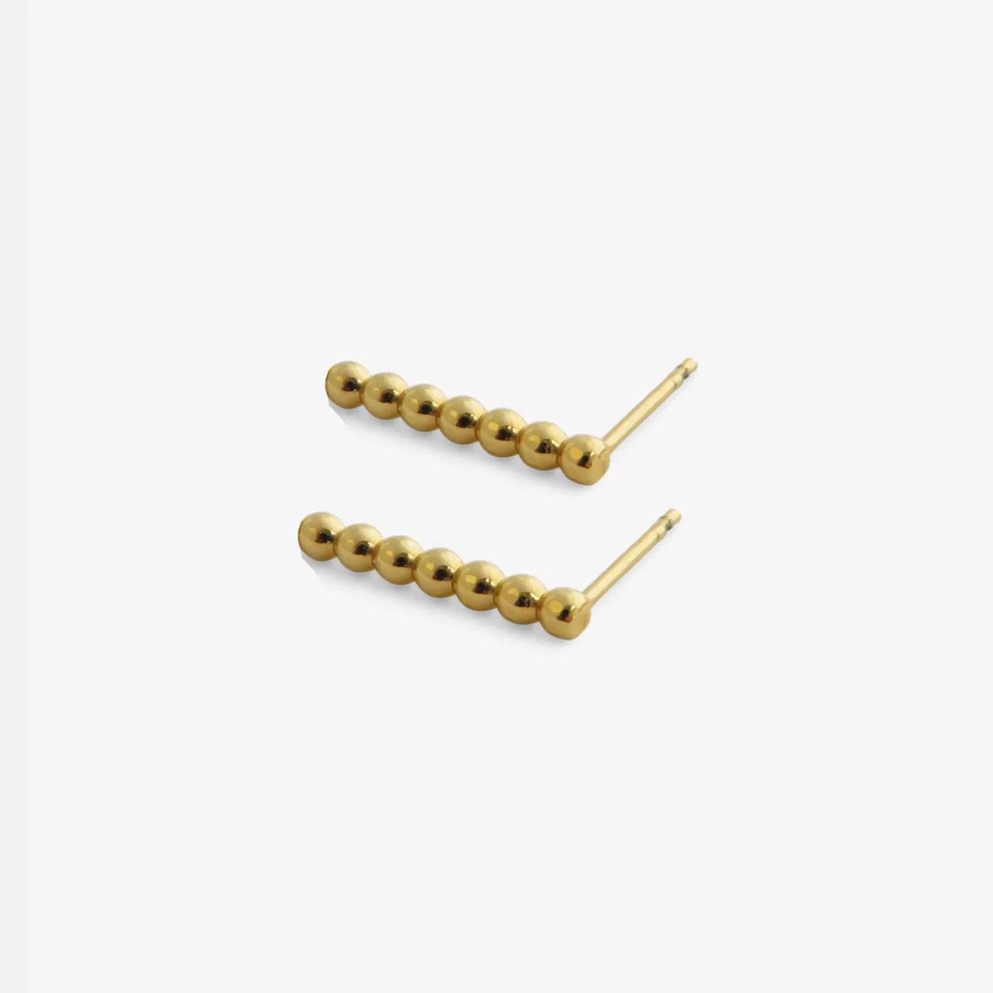 Produktbild Ohrstecker Blasen-Streifen - klein - gold