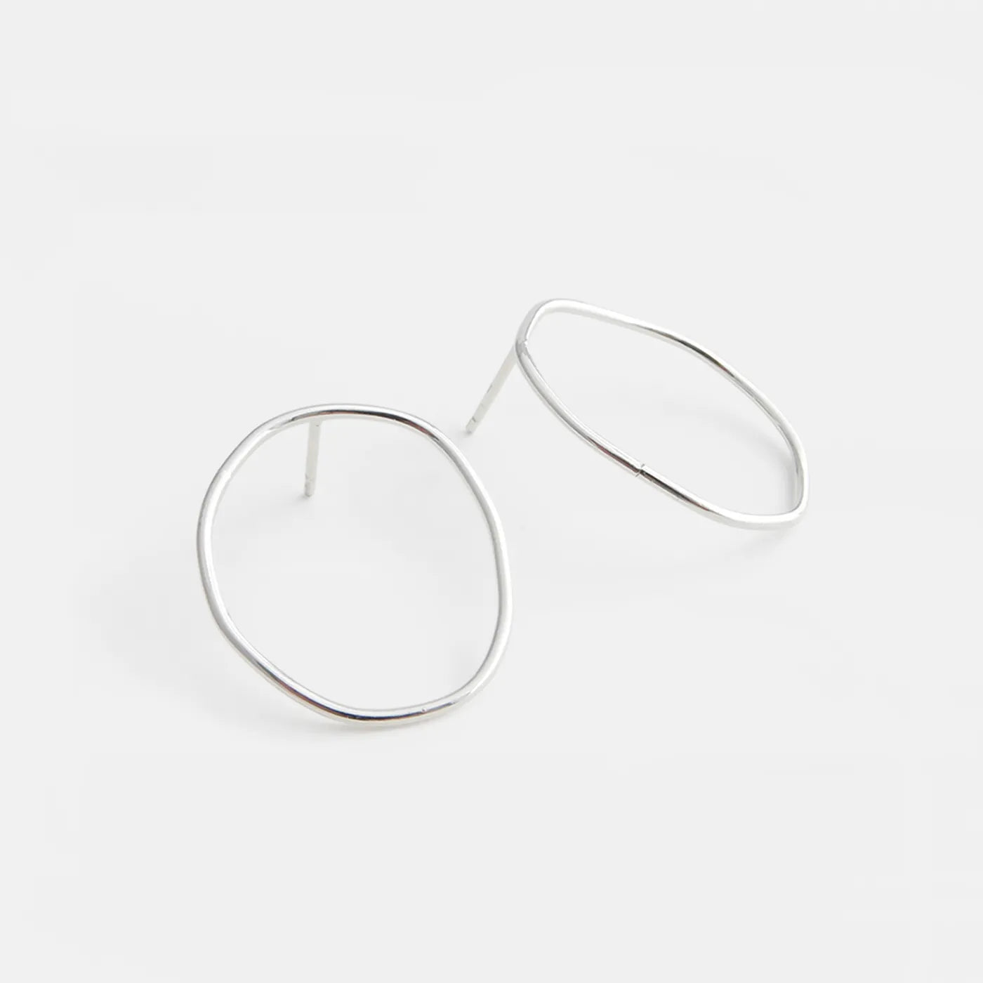 Produktbild Ohrstecker Oval - silber