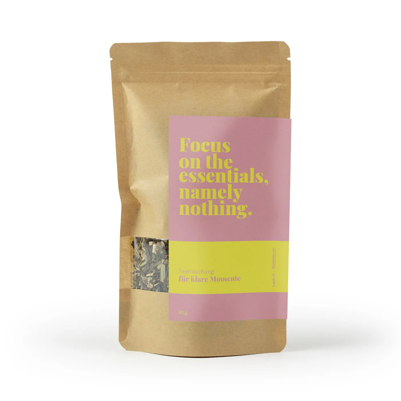 Produktbild-Tadah Tee - Focus on the essentials, namely nothing.