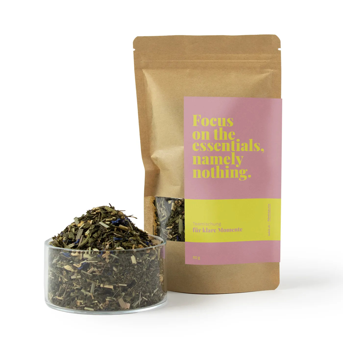 Produktbild-Tadah Tee - Focus on the essentials, namely nothing.