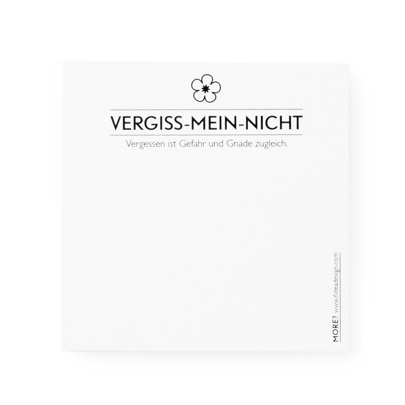 Produktbild Vergiss mein nicht