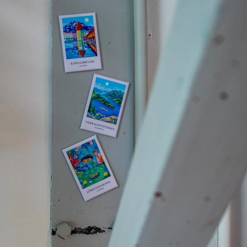 Produktbild-Magnet Malerische Schweiz – Kapellbrücke