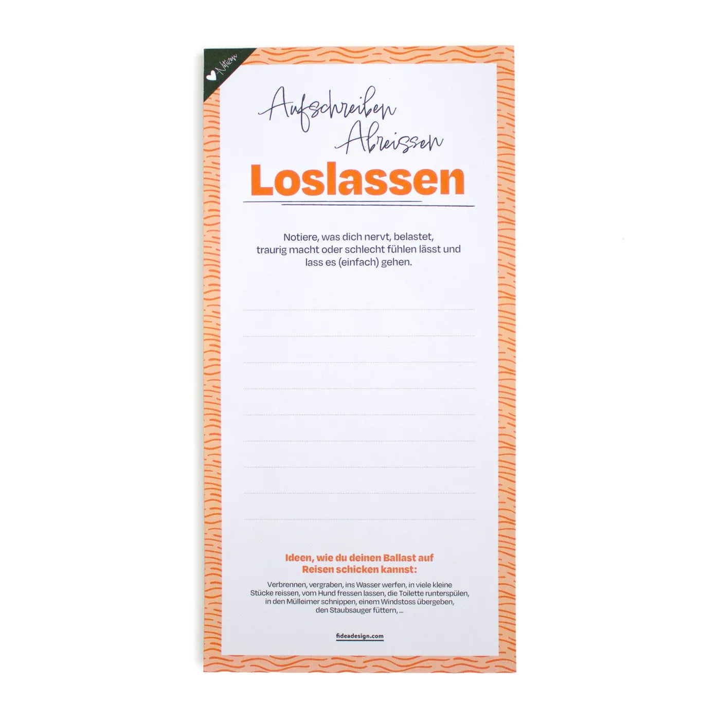 Produktbild-Herznotizen - Loslassen