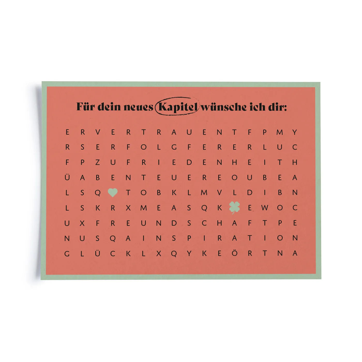 Produktbild Buchstabensalat - Für dein neues Kapitel