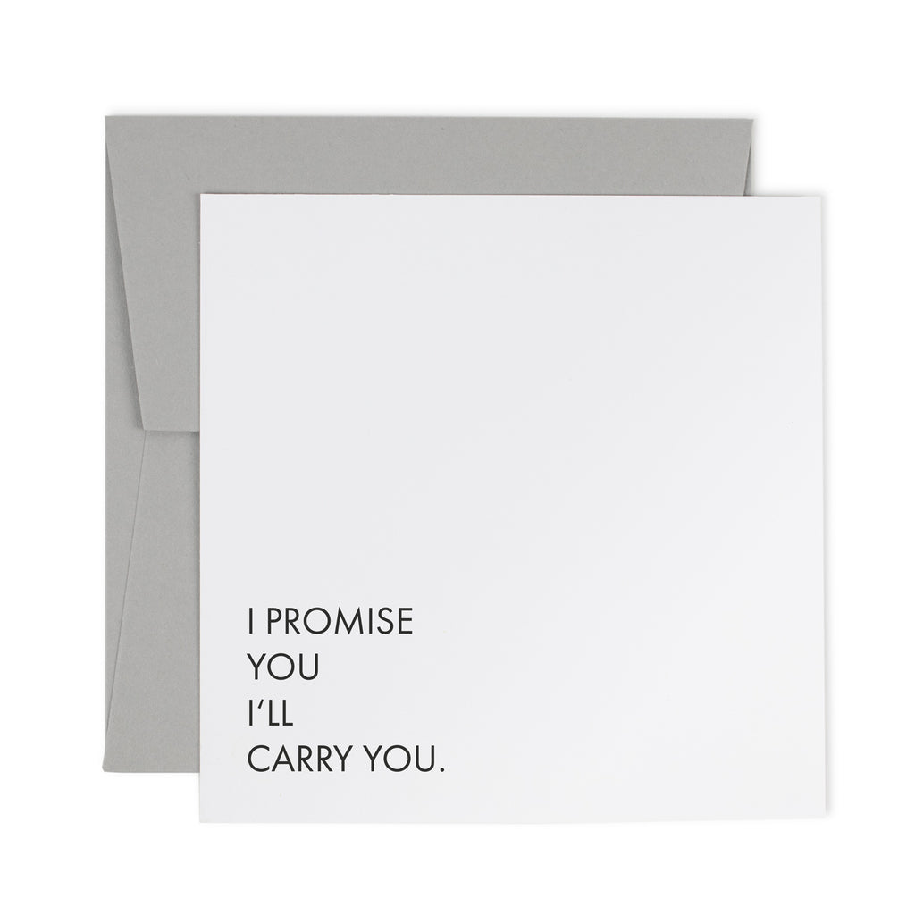 Produktbild-Stille - I promise you I'll carry you