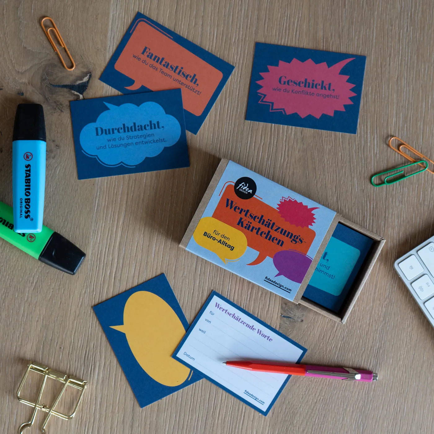 Produktbild-Wertschätzungskarten - Arbeit