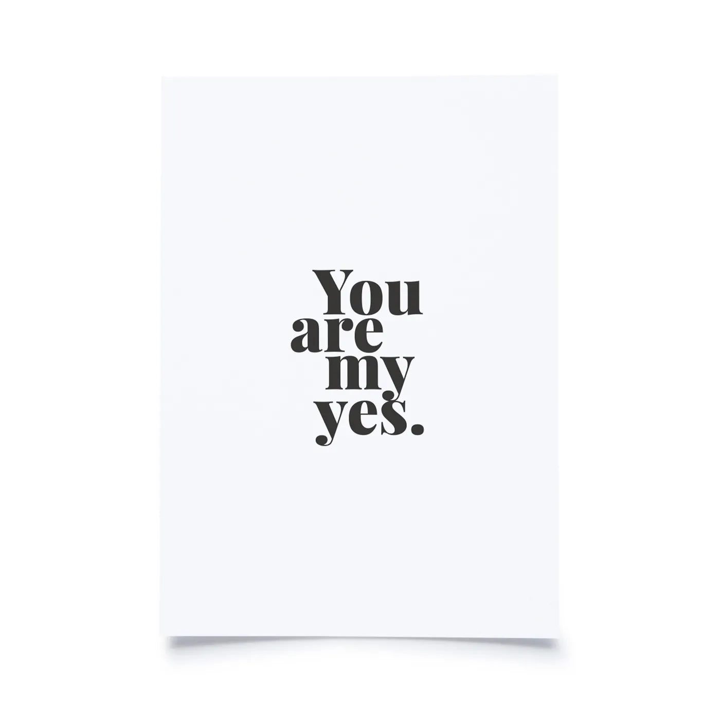 Produktbild-Tadah - You are my yes.