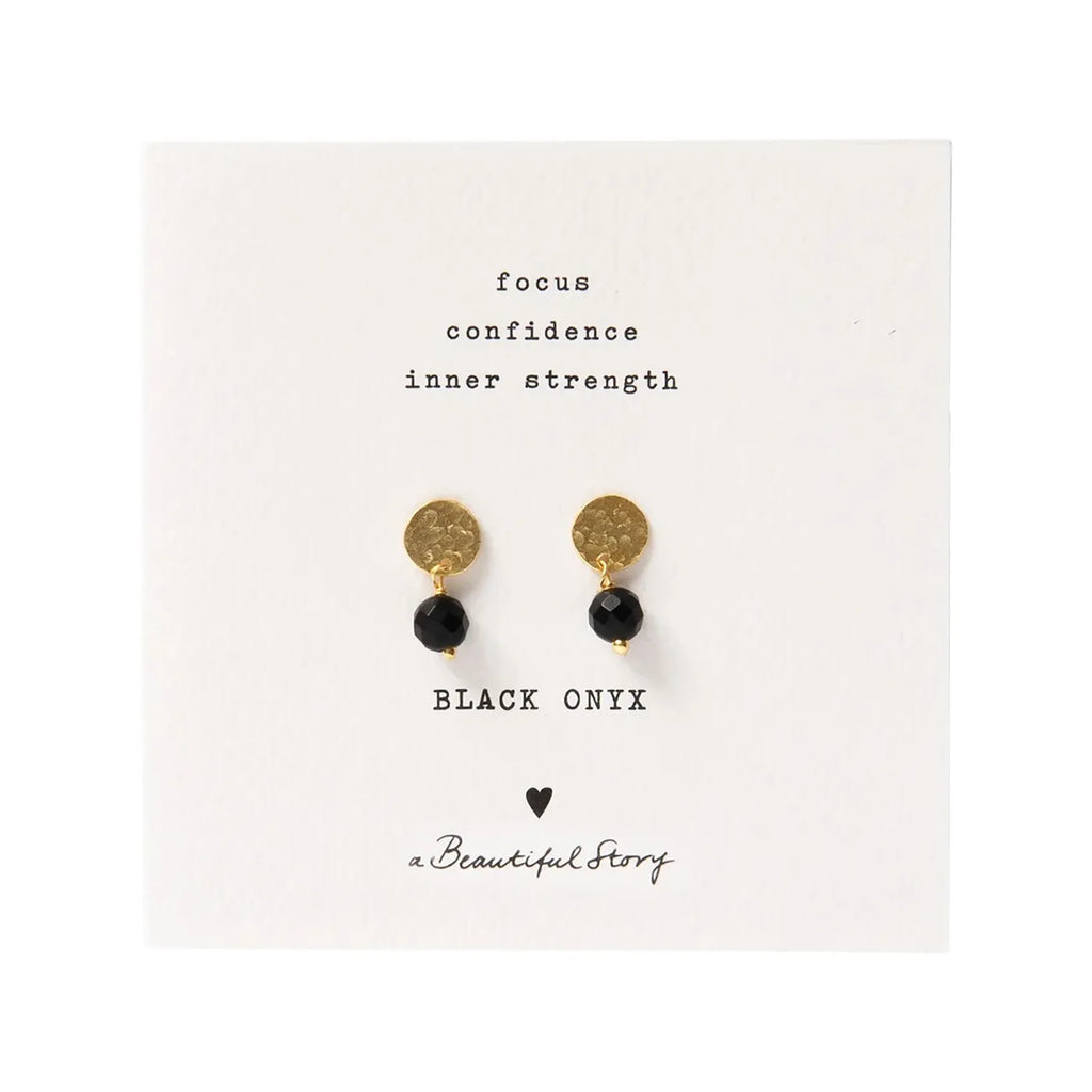 Produktbild-Ohrstecker Mini Coin Black Onyx