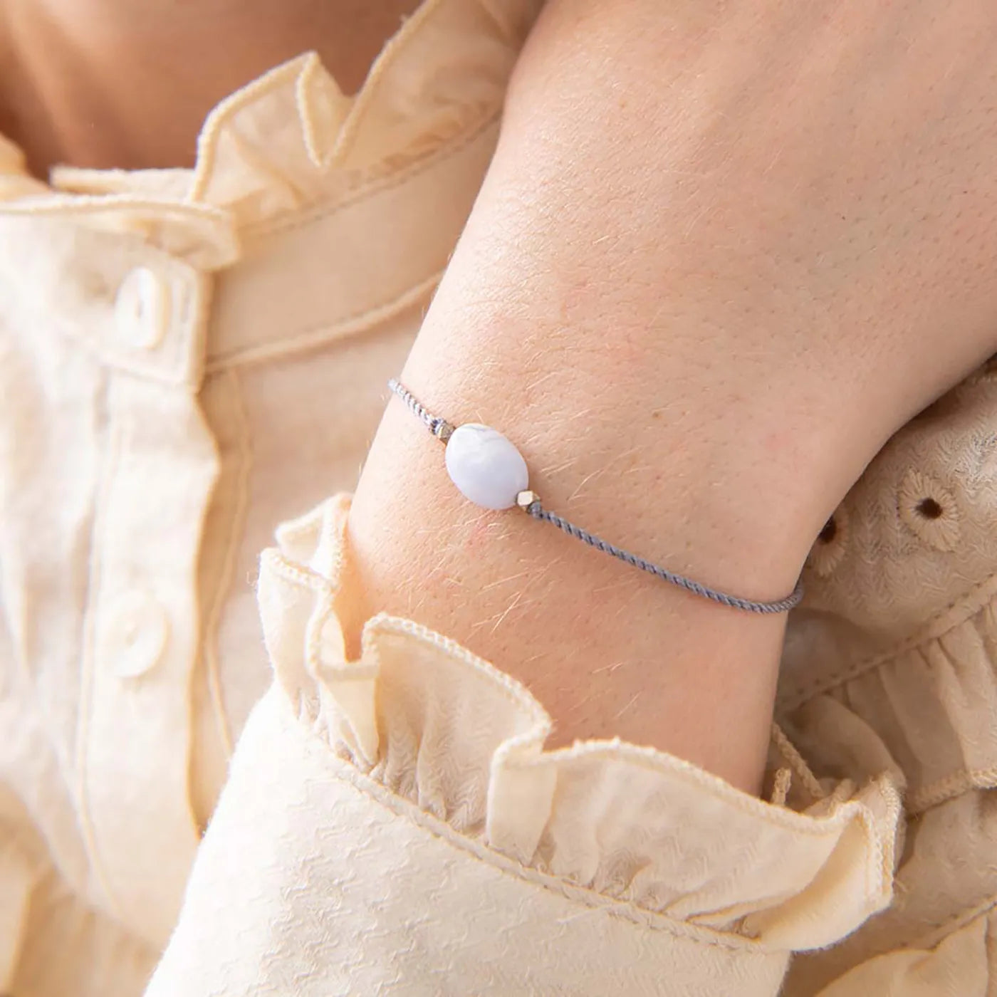 Produktbild-Armband Blauer Spitzenachat