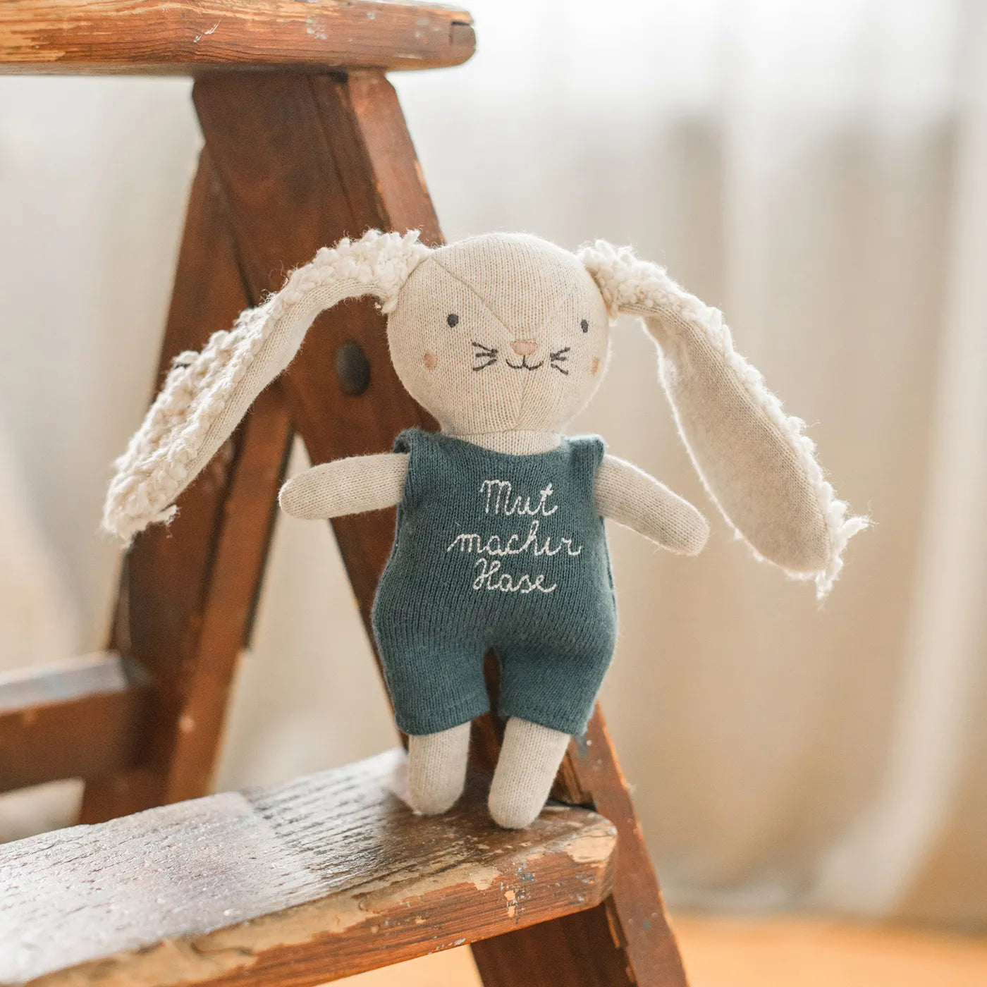 Produktbild-Mutmacher Hase - blau