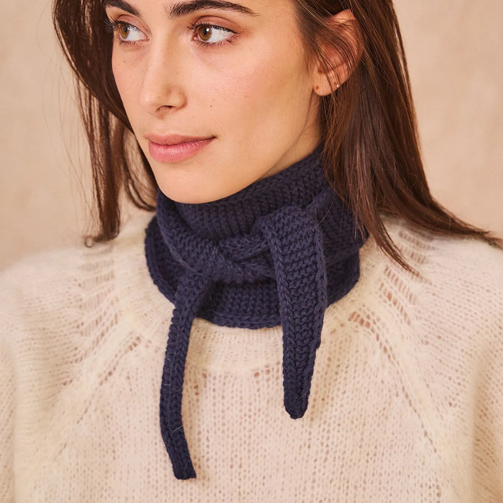 Produktbild-Sophie Schal - Navy Blau