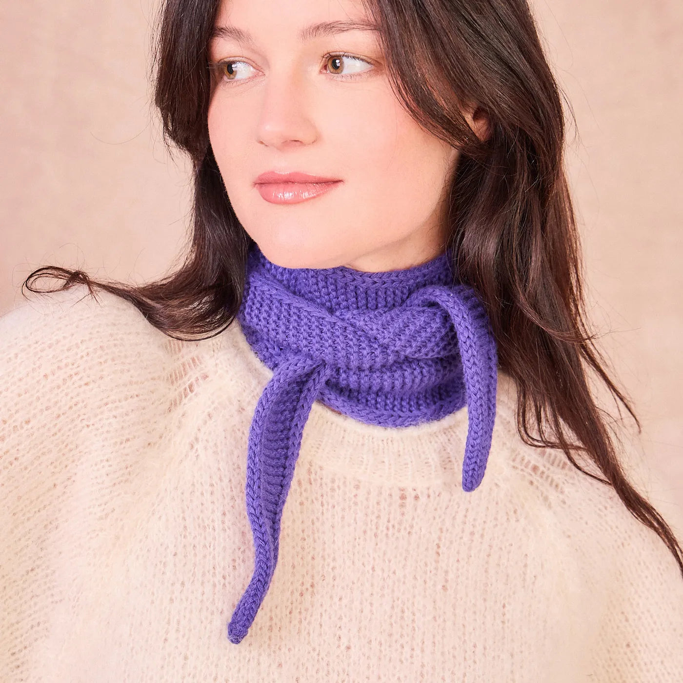 Produktbild-Sophie Schal - Violett