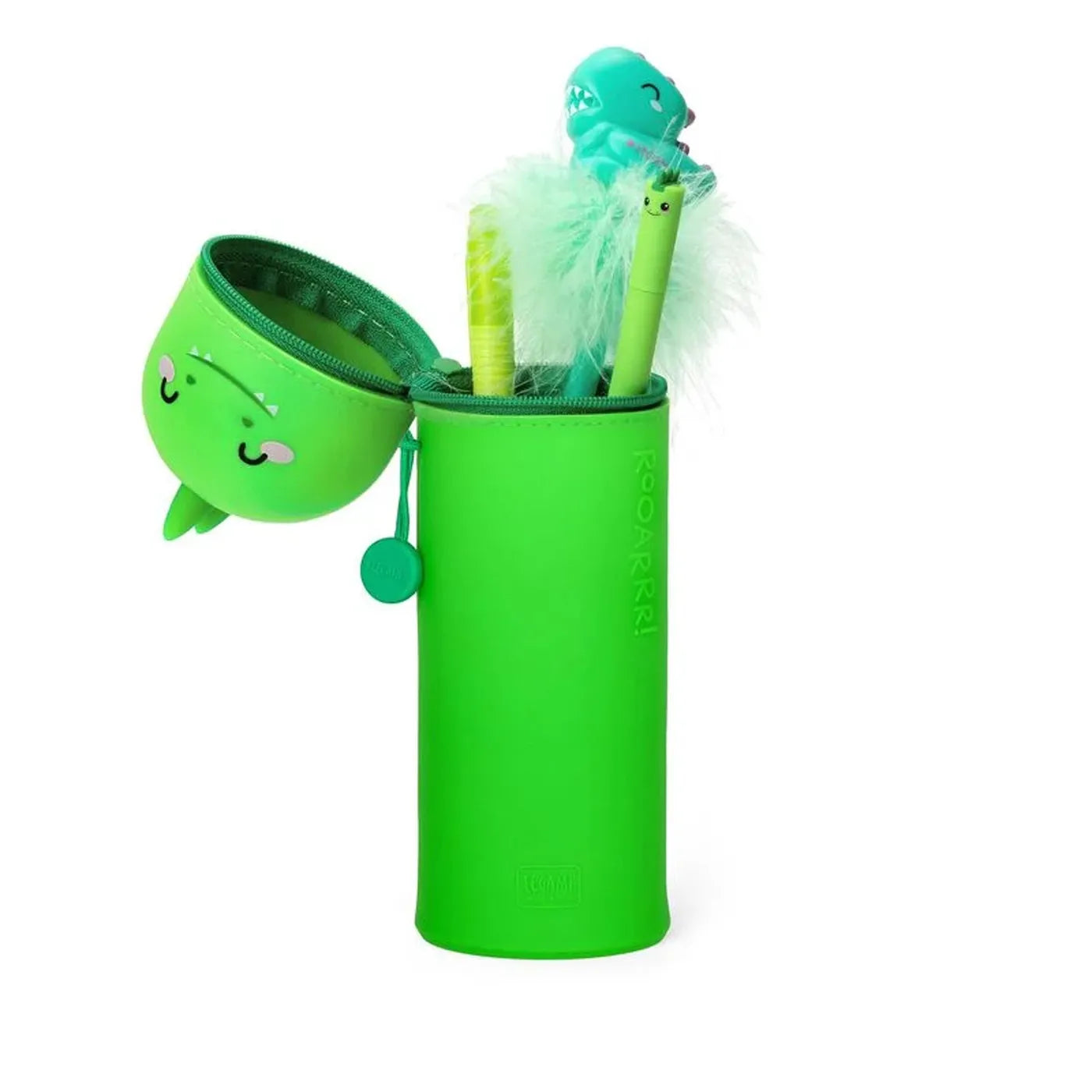 Produktbild-2-in-1-Federmäppchen – Dino
