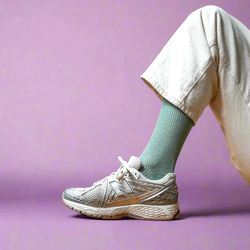 Produktbild-Glitter Socks - Mint Green