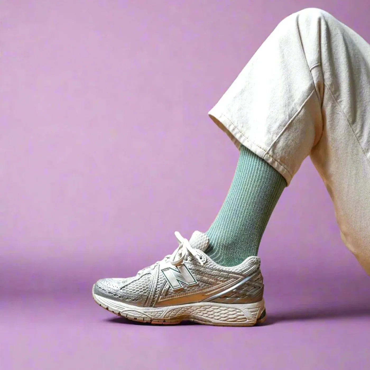 Produktbild-Glitter Socks - Mint Green