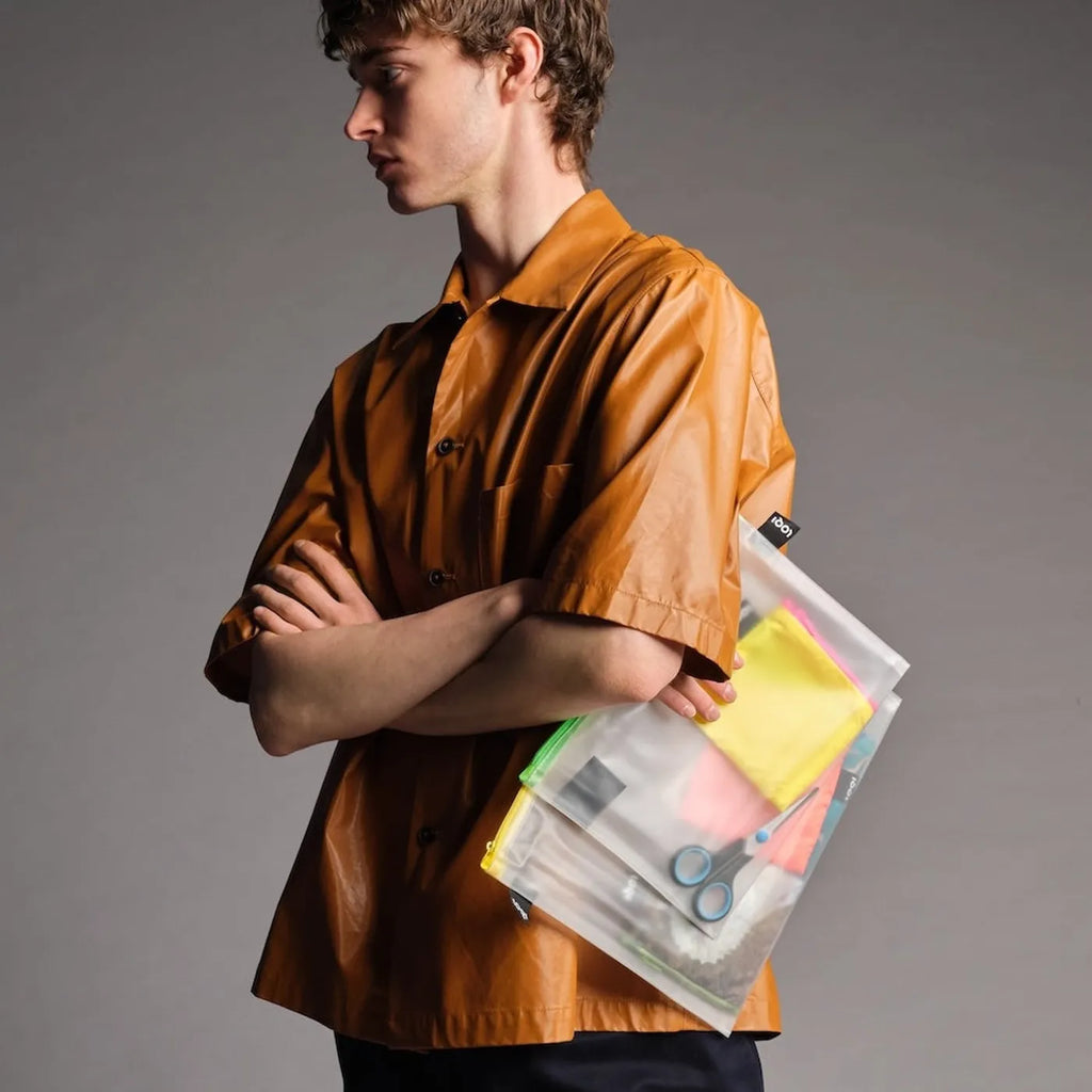 Produktbild-Zip Pockets - Transparent Milky Neon