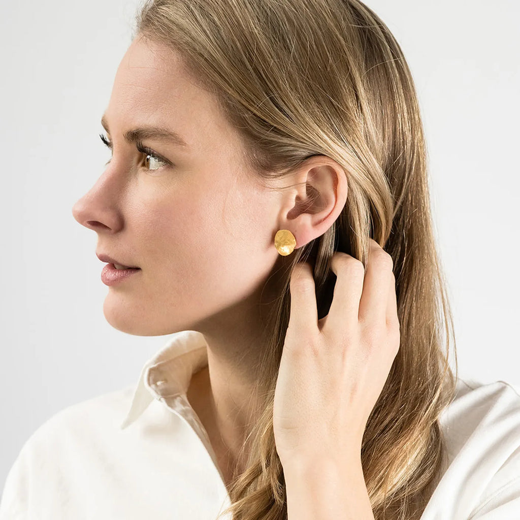 Produktbild-Ohrstecker Struktur - gold