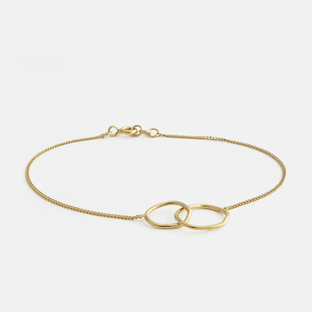 Produktbild-Armband doppelter Kreis - gold