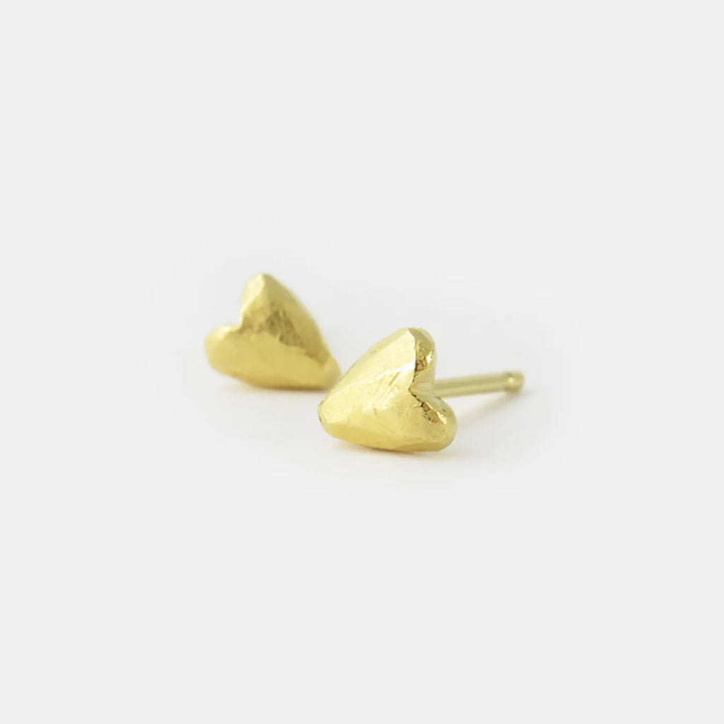 Produktbild-Ohrstecker Herz - gold