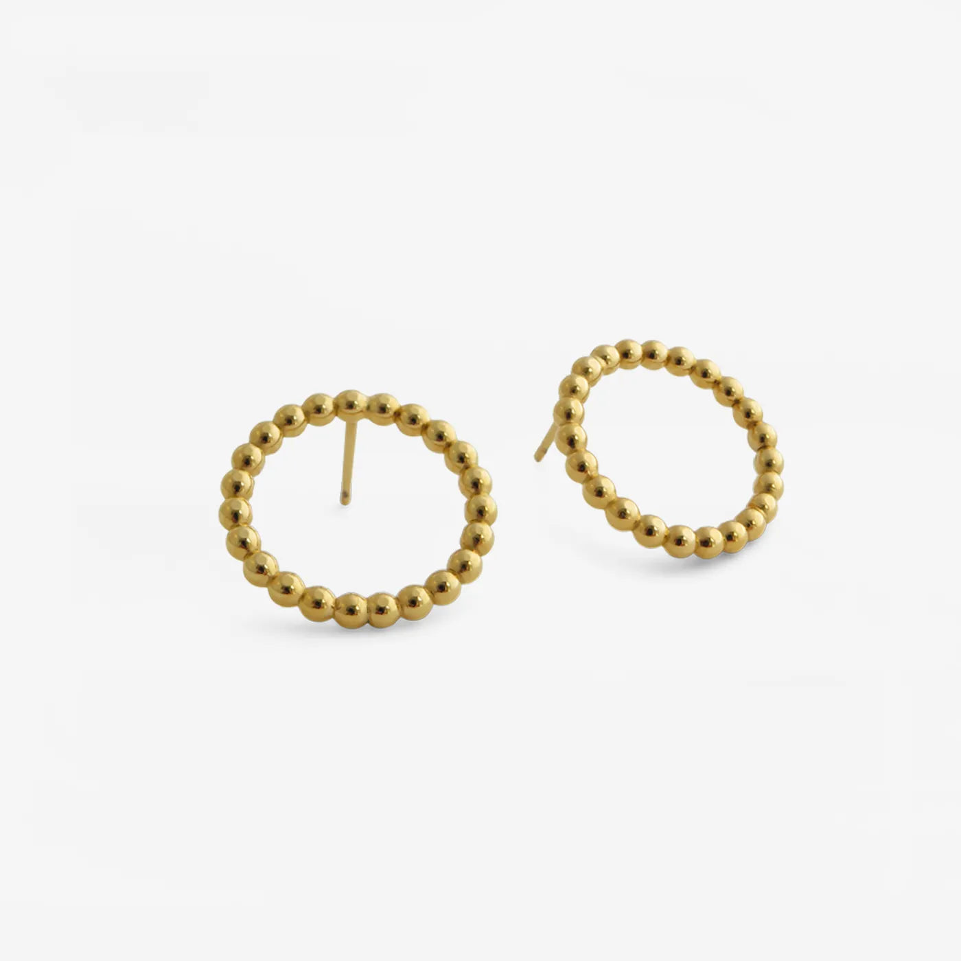 Produktbild-Ohrstecker Blasen-Kreis - gold