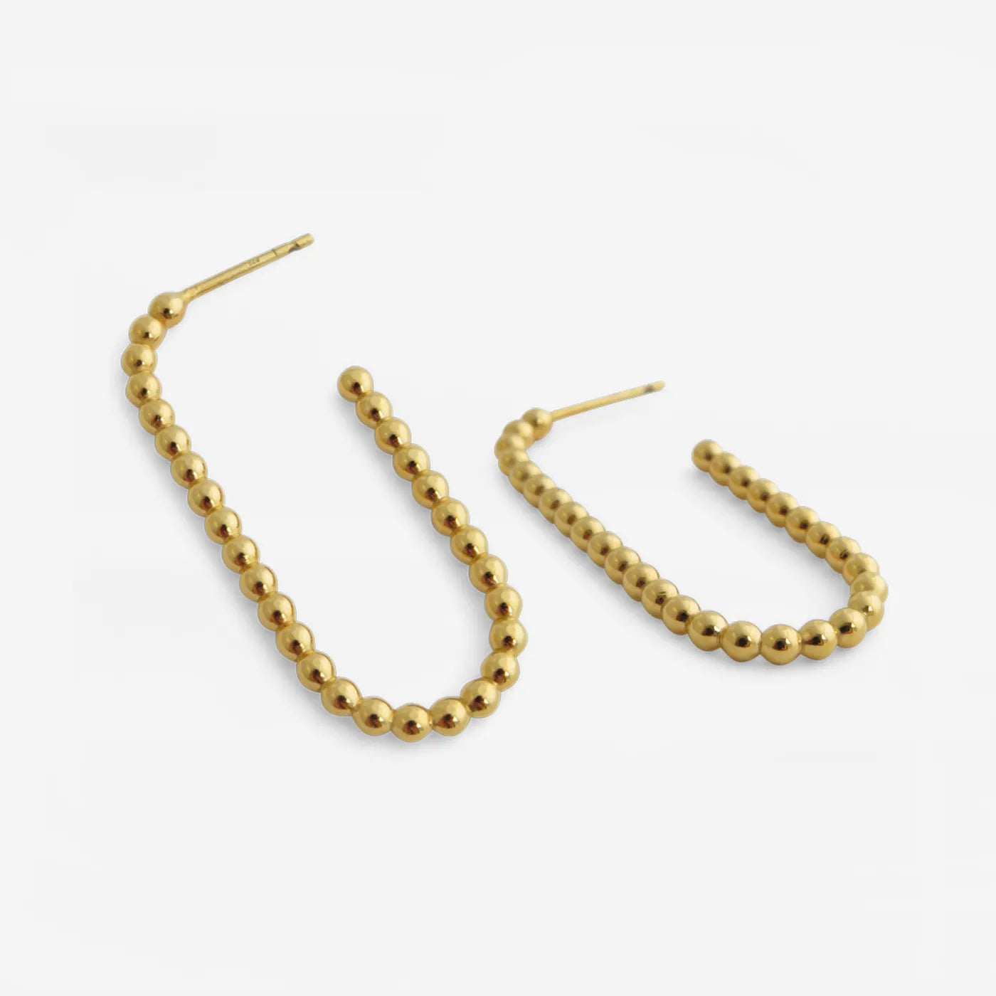 Produktbild-Ohrringe Blasen-Link - gross - gold