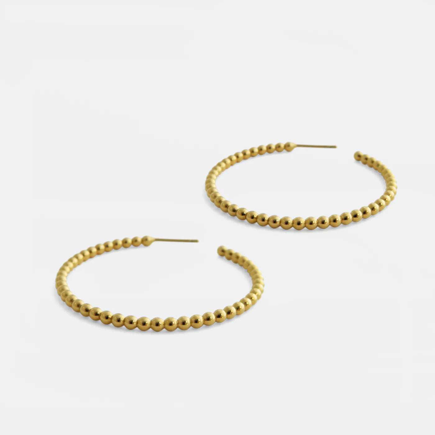 Produktbild-Ohrringe Blasen-Ring - mittel - gold