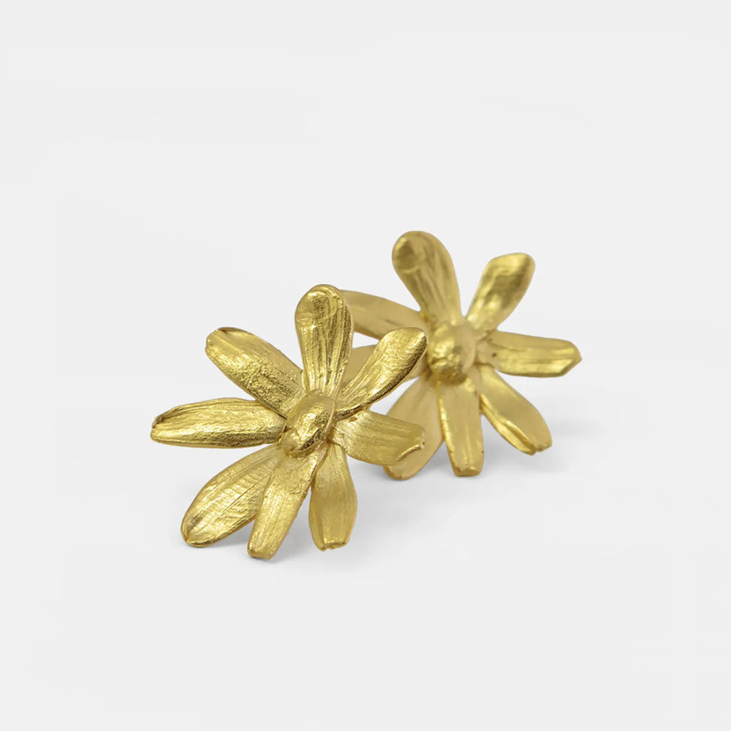 Produktbild-Ohrstecker Gänseblümchen - gold