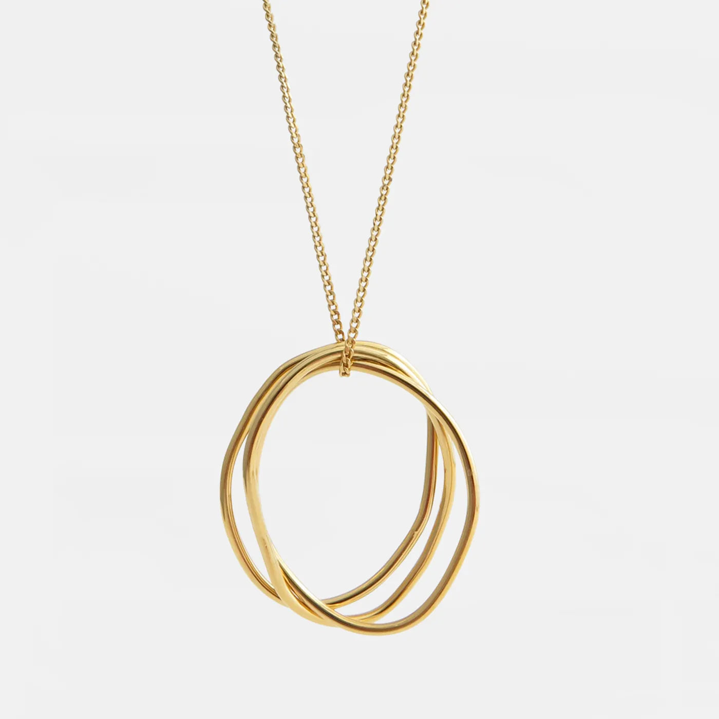 Produktbild-Halskette dreifach Oval - gold