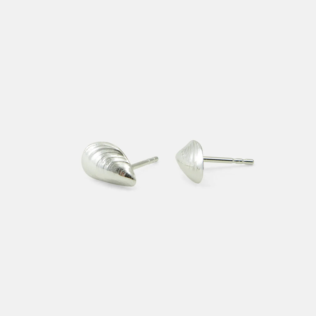 Produktbild-Ohrstecker Muschel - silber