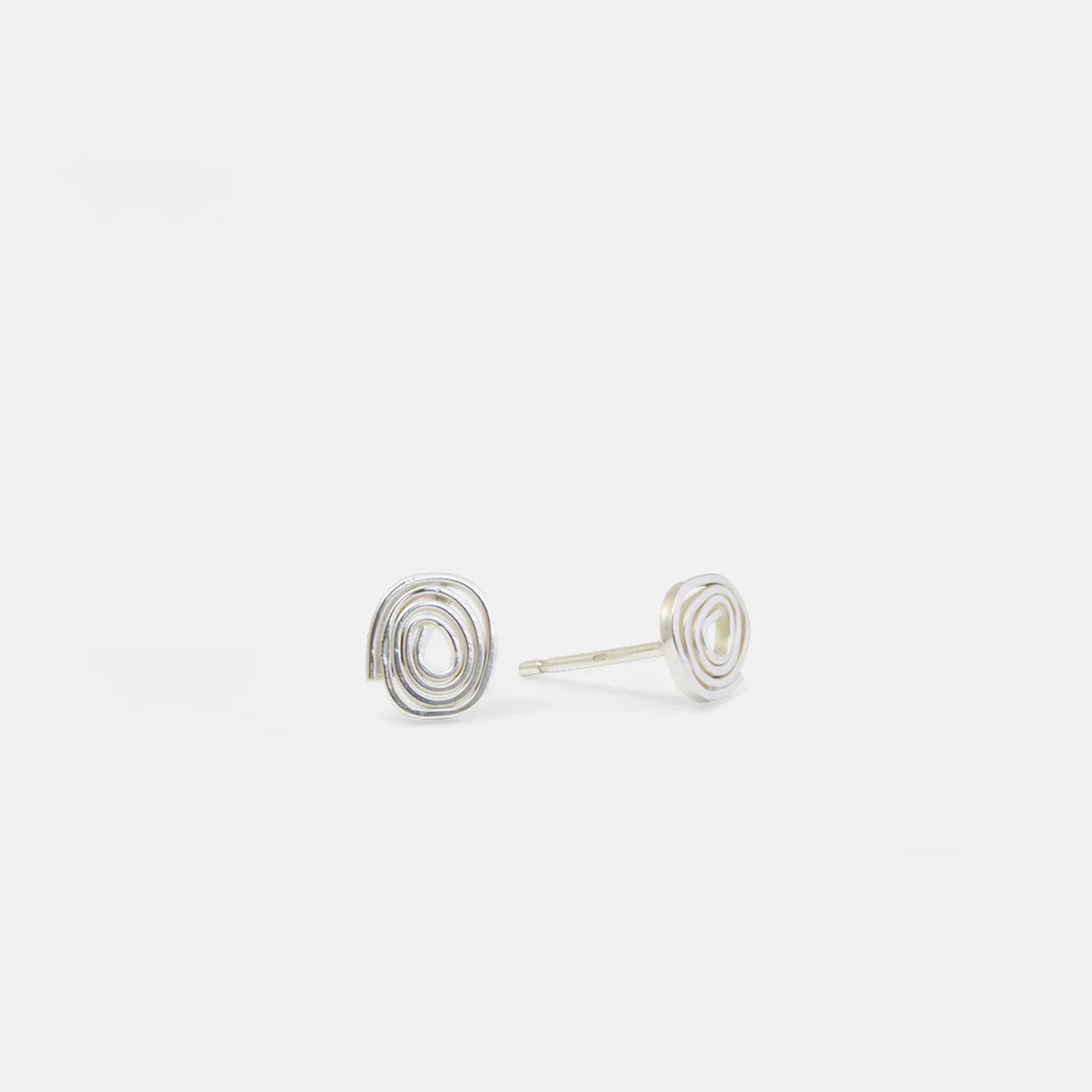 Ohrstecker Kleine Spirale - silber