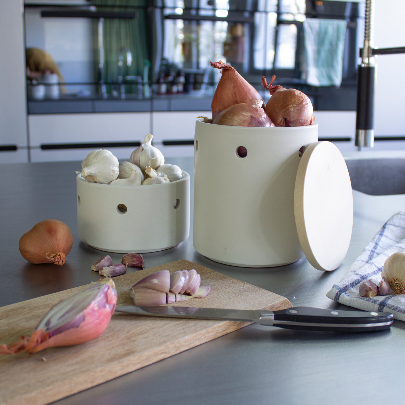 Produktbild Knollentopf - Set - weiss