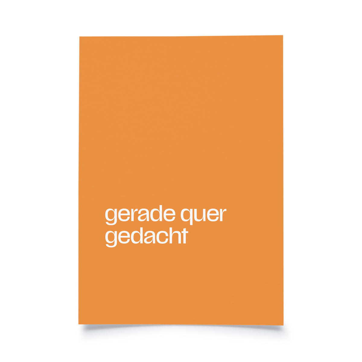 Postkarte - Mikrolyrik - gerade quer gedacht