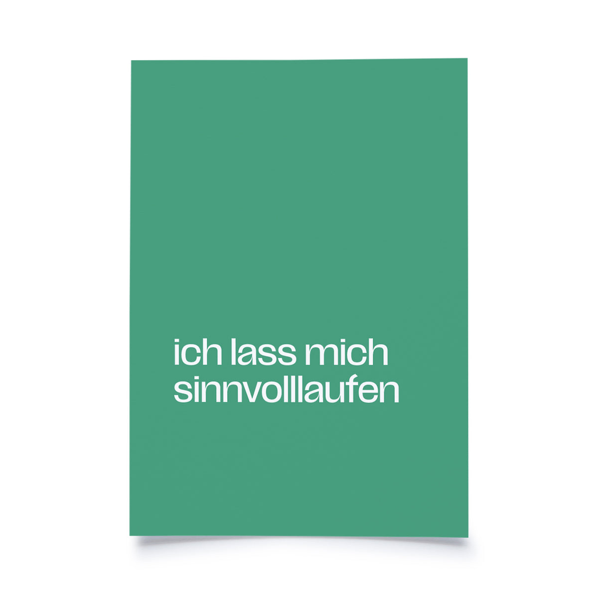 Postkarte - Mikrolyrik - ich lass mich sinnvolllaufen