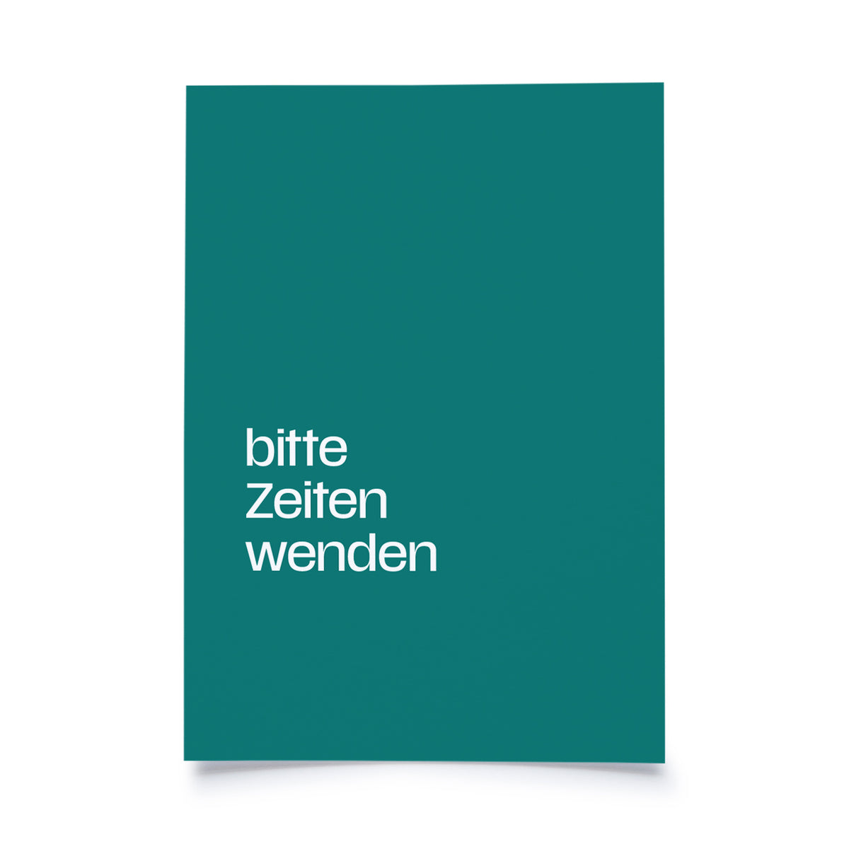 Postkarte - Mikrolyrik - bitte Zeiten wenden