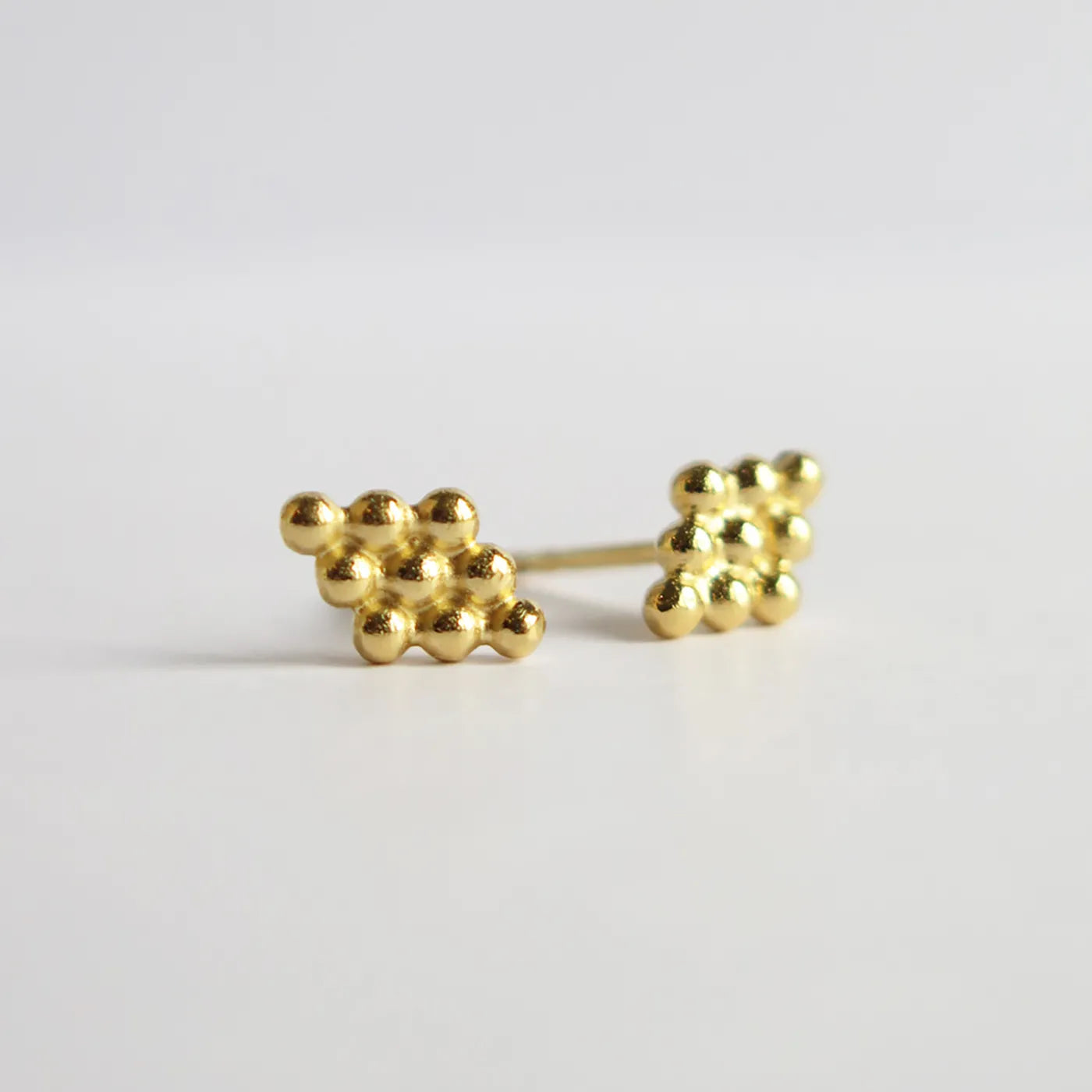 Produktbild Ohrstecker Rhombus - regulär - gold