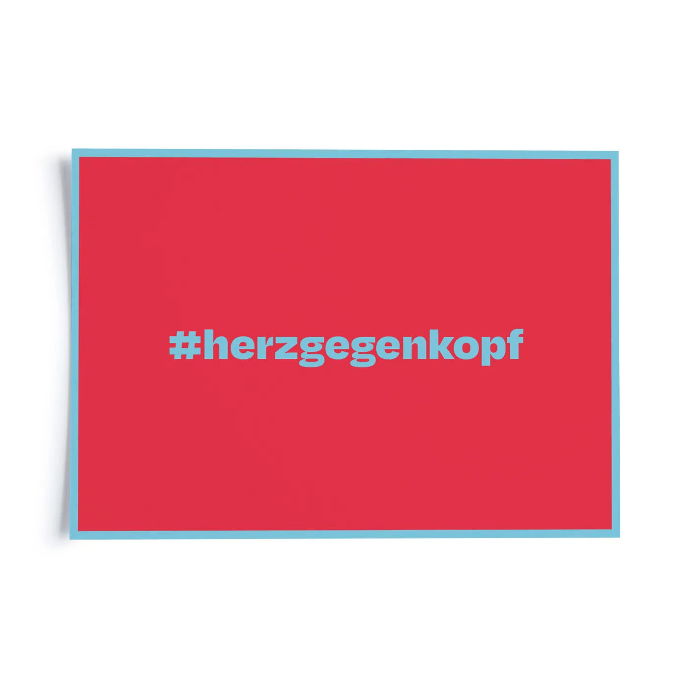 Produktbild Hashtag - Herz gegen Kopf